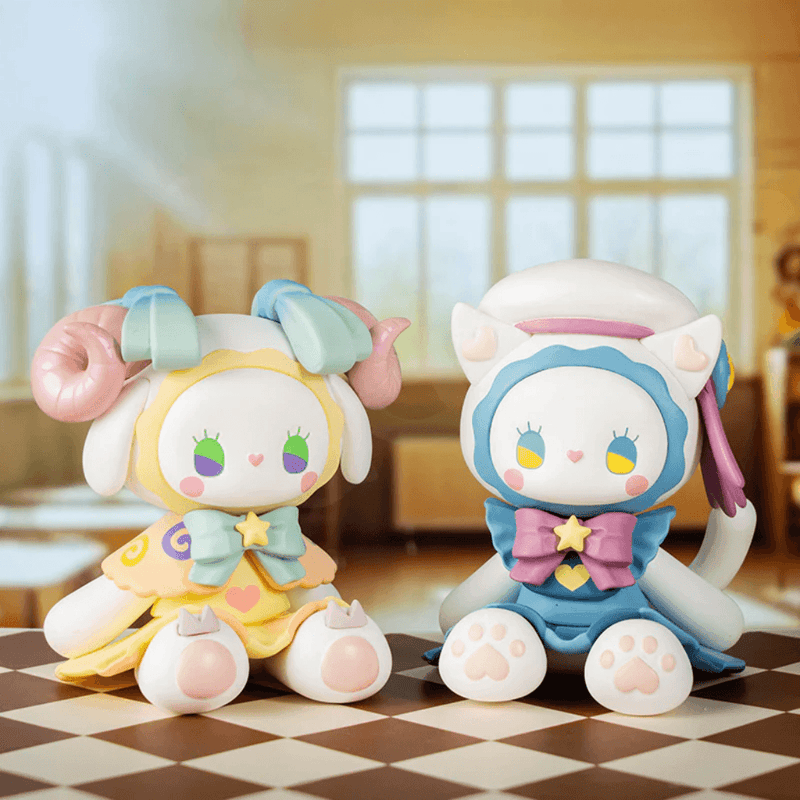 EMMA Secret Forest Garden Party Series 2 Sandwich and Jelly Beans figures displayed together