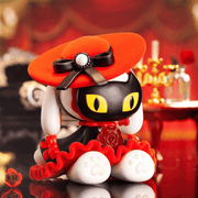 Carmen mini figure in red hat with black cat mask and roses – Emma Secret Forest blind box

