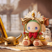 Turandot mini figure wearing gold lotus crown and ram horns – Emma Secret Forest blind box

