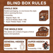 EMMA Secret Forest Perfume Discovery Series blind box rules showing regular, general hidden and super hidden ratios