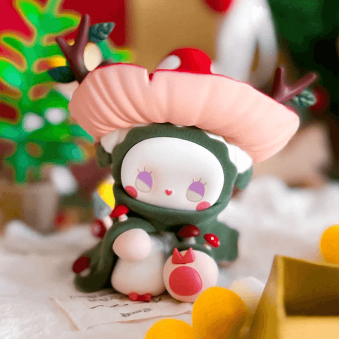 EMMA Secret Forest Perfume Discovery Series Moss figure with mushroom cap, antlers and woodland details