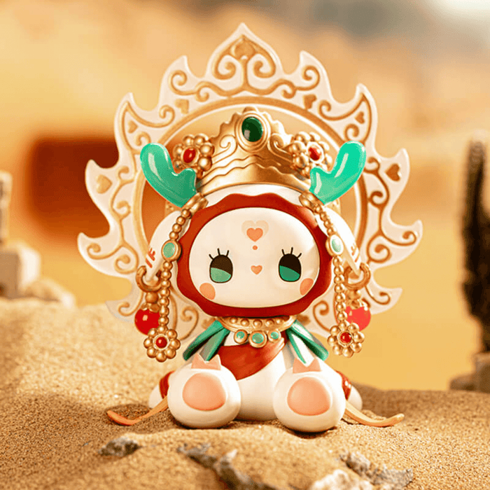 Emma Secret Forest River of Time Dunhuang collectible figure with ornate halo-style headpiece