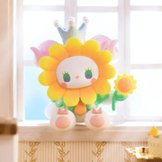 “Give You a Sunflower” figure – sunflower-crowned Emma holding a tiny bloom
