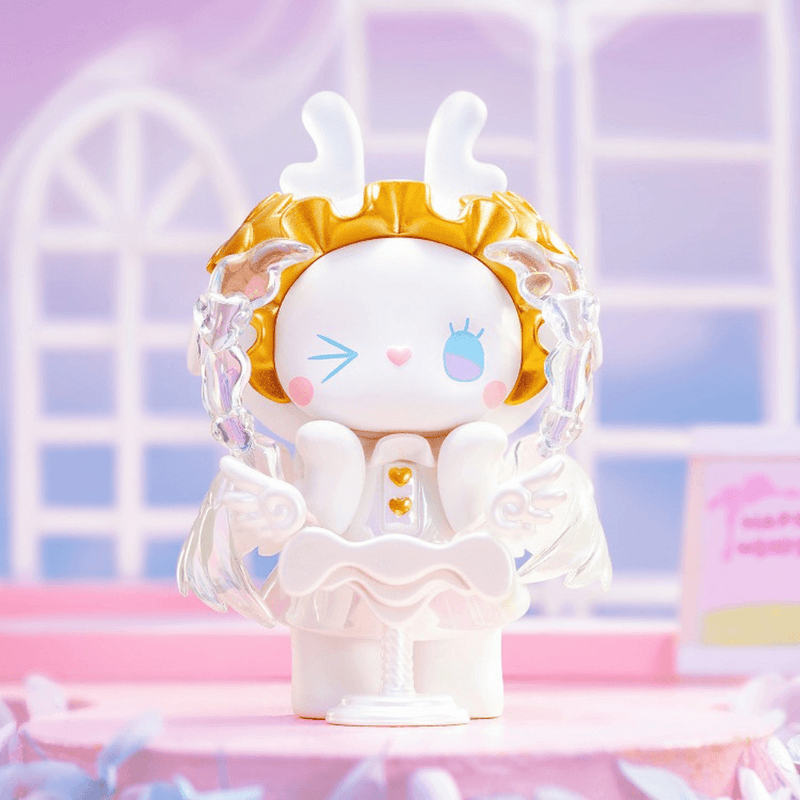 Emma Secret Forest Wedding Series hidden chase – Goddess of Love figure with gold halo and crystal wings
