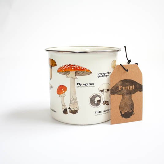Enamel Mug - Mushroom - Something Different Gift Shop