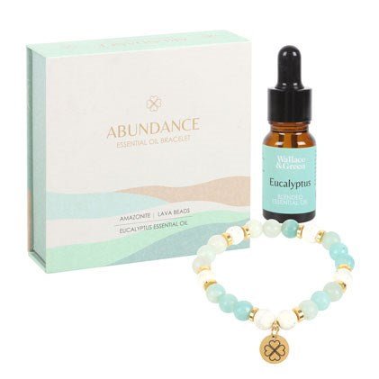 Essential Oil Gemstone Bracelet Kit - Amazonite - Something Different Gift Shop