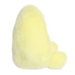 Side view of Evelyn Crescent Moon Palm Pals plush showing pale yellow crescent shape and soft rounded plush design.