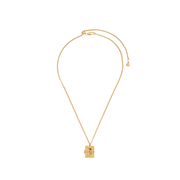 Fable England Secret Diary gold book locket necklace with adjustable chain and red rose pendant