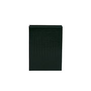 Closed Fable England forest-green jewellery box with textured croc-effect faux leather exterior
