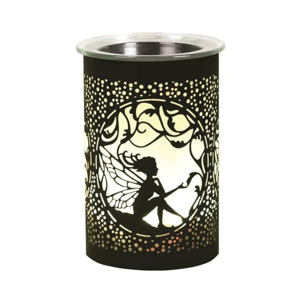 Fairy Wax Melt Burner with On/Off Switch – Black - Something Different Gift Shop