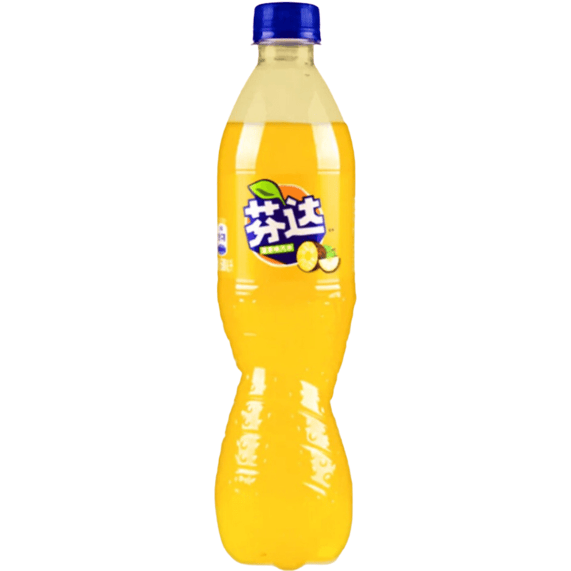 Fanta Pineapple China soda drink 500ml bottle with sweet juicy pineapple flavour