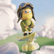 Farmer Bob Feeling You “Passion” variant surfing the skies on cloud board with aviator goggles.
