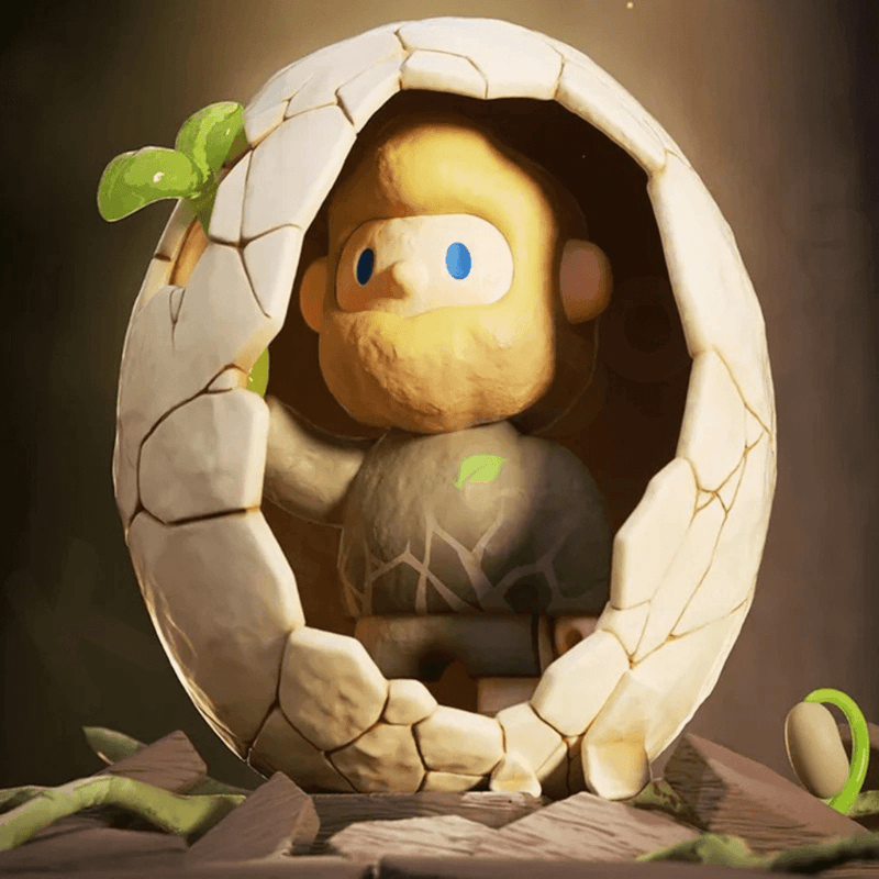 Farmer Bob Feeling You “Freedom” design emerging from cracked eggshell with fresh green sprout.
