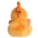 Back view of Felipe Seahorse Palm Pals plush with golden-orange body, curled tail and raised seahorse fin detail.