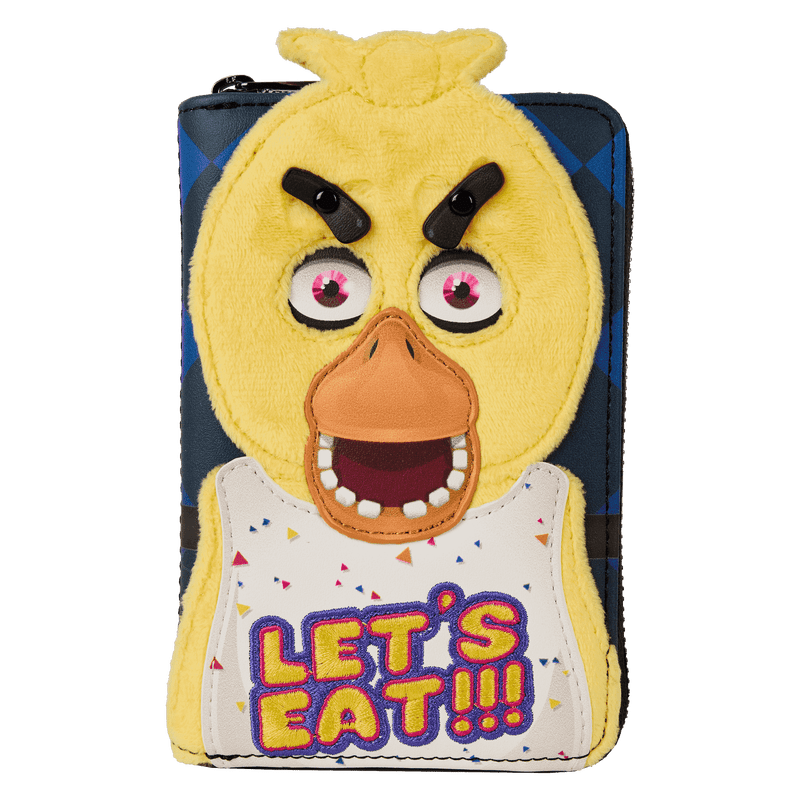 Five Nights at Freddy's Chica Plush Cosplay Zip Around Wallet - Something Different Gift Shop