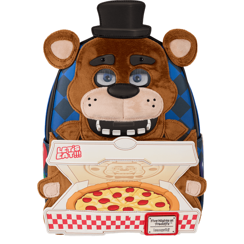 Five Nights at Freddy's Freddy Fazbear Plush Cosplay Lenticular Mini Backpack - Something Different Gift Shop