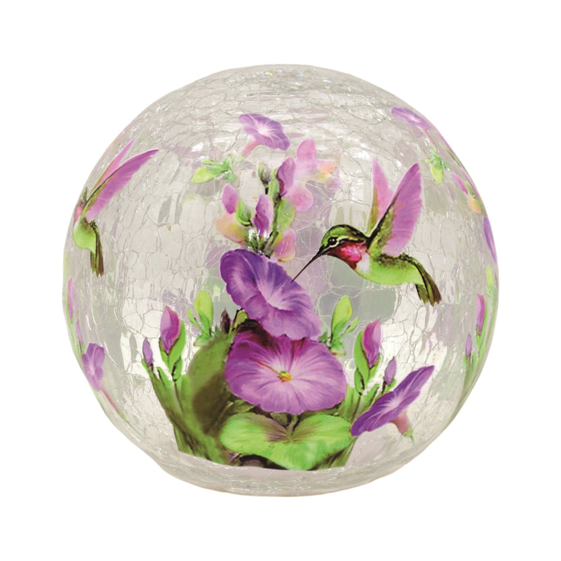 Floral Hummingbird LED Ball - Something Different Gift Shop