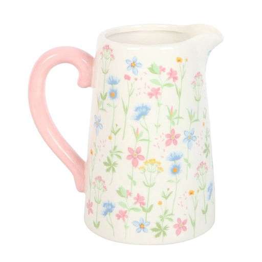 Floral Print Ceramic Flower Jug - Something Different Gift Shop