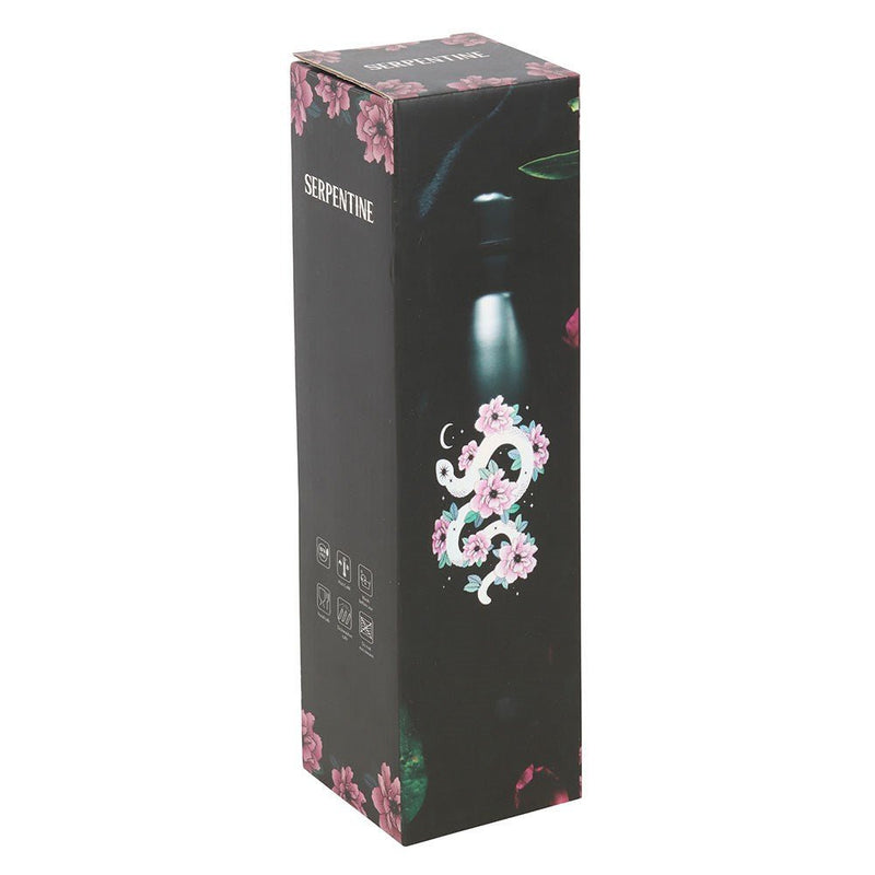 Floral Snake Print Metal Water Bottle - Something Different Gift Shop