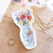 Lisa Angel Flowers in Vase Bouquet Trinket Dish – Something Different Gift Shop