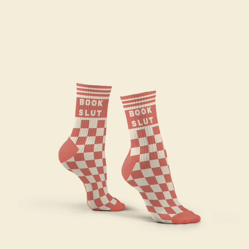 Fun Club Book Slut Crew Socks – Funny Novelty Socks