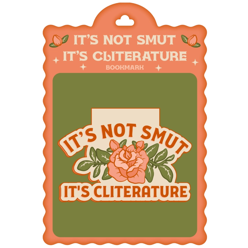 Fun Club It's Not Smut It's Cliterature magnetic bookmark in packaging