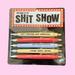 Fun Club Welcome to the Shit Show pen set with 5 black ink ballpoint novelty pens featuring funny slogan phrases on bold black packaging