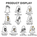 Ghody Behold My Cat product display showing all regular and hidden mini figures