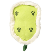 Bottom view of Squishable Alter Egos Ghost Kitty Plush showing green underside with paw print details