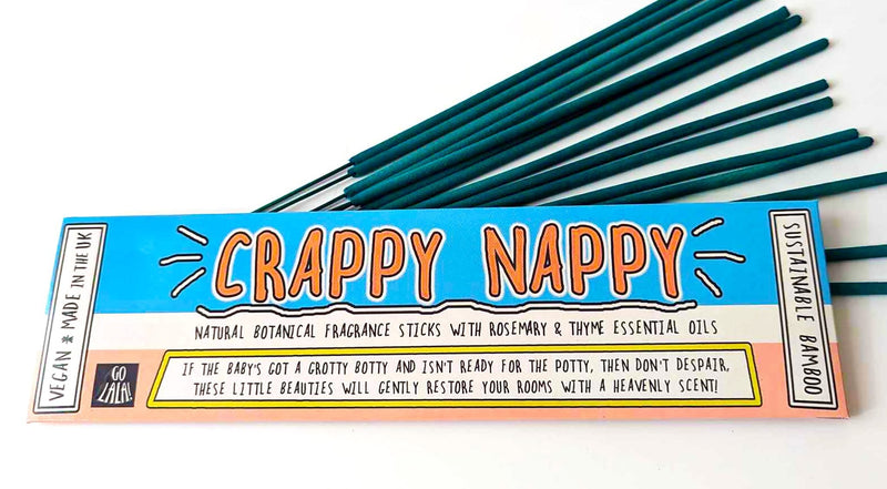 Go La La Crappy Nappy Incense Sticks - Something Different Gift Shop