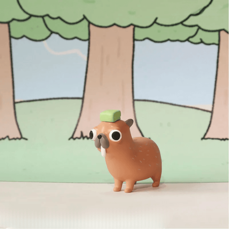 GODGWAWA Weird Animals Capybara figure from the Partner Toys blind box collection