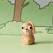 Wide-eyed Monkey figure from the Partner Toys GODGWAWA Weird Animals series