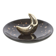 Gold Crescent Moon Incense Stick Holder - Something Different Gift Shop