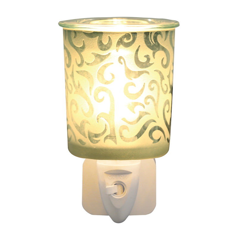 Green Swirl Plug - In Wax Melt Burner - Something Different Gift Shop