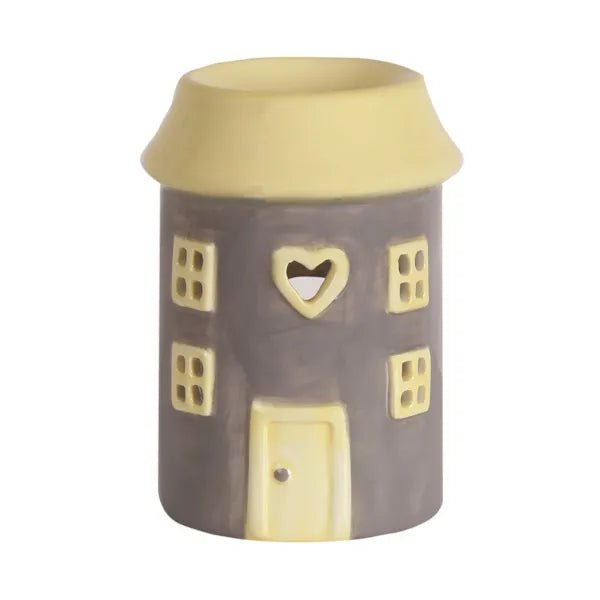 Grey House Ceramic Wax Melt Burner - Something Different Gift Shop