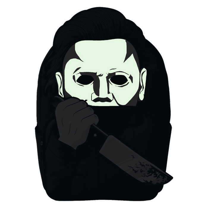 Halloween Michael Myers Cosplay Glow Full - Size Backpack - Something Different Gift Shop
