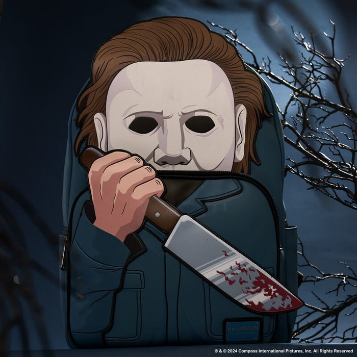 Halloween Michael Myers Cosplay Glow Full - Size Backpack - Something Different Gift Shop