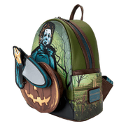Halloween Michael Myers Pumpkin Glow Mini Backpack With Coin Bag - Something Different Gift Shop