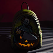 Halloween Michael Myers Pumpkin Glow Mini Backpack With Coin Bag - Something Different Gift Shop