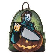 Halloween Michael Myers Pumpkin Glow Mini Backpack With Coin Bag - Something Different Gift Shop