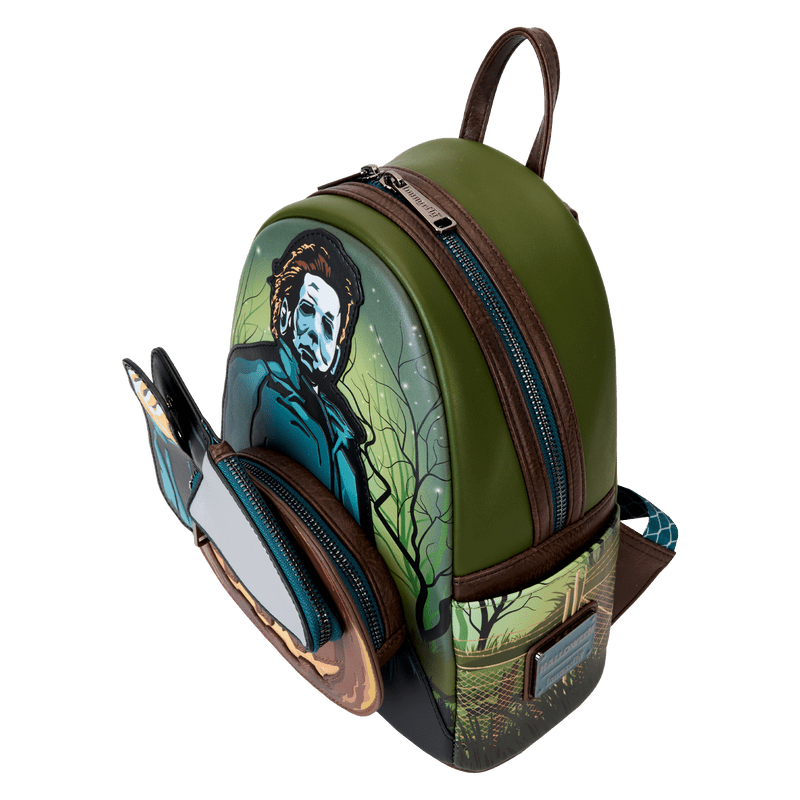 Halloween Michael Myers Pumpkin Glow Mini Backpack With Coin Bag - Something Different Gift Shop