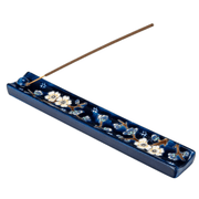 Handpainted Ceramic Plum Blossom Incense Holder
