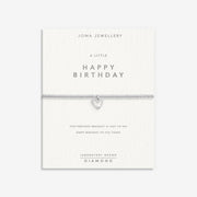 Joma Happy Birthday bracelet on foiled sentiment card