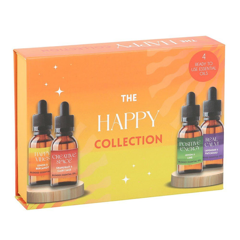 Happy Essential Oils Gift Set – 4 Uplifting Blends - Something Different Gift Shop