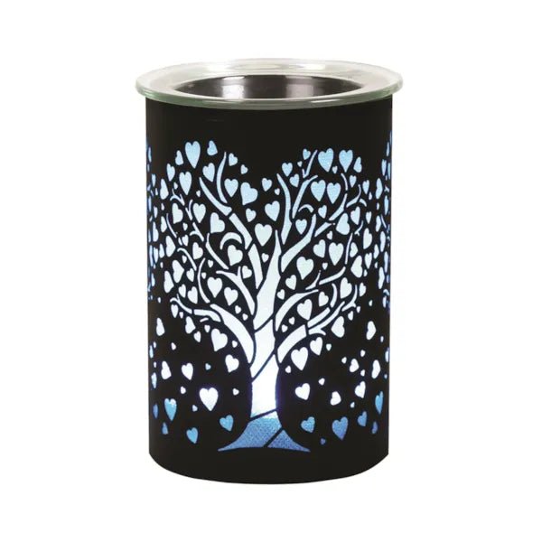 Heart Tree LED Wax Melt Burner – Black - Something Different Gift Shop