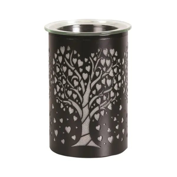 Heart Tree LED Wax Melt Burner – Black - Something Different Gift Shop
