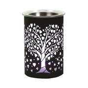 Heart Tree LED Wax Melt Burner – Black - Something Different Gift Shop