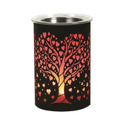 Heart Tree LED Wax Melt Burner – Black - Something Different Gift Shop