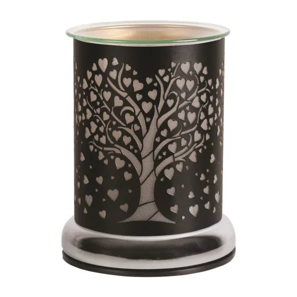 Heart Tree Touch Wax Melt Burner – Black - Something Different Gift Shop