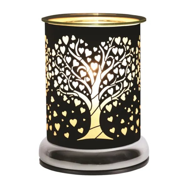 Heart Tree Touch Wax Melt Burner – Black - Something Different Gift Shop